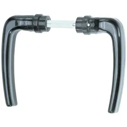 Alberts ALBERTS Türdrücker für Welleng.-Tor, ein Paar, Alu, schw.elox., Abst.Tür-Griff 50mmGriffB115mm – Produktbild 1 von 1