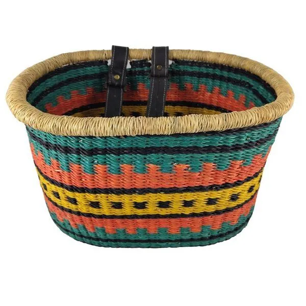 Maishameanslife Maishameanslife Fair Trade Fahrradkorb - Dagere / Kambo / Kule / Nimpeni / Tombe - Handgewebt – Produktbild 7 von 8