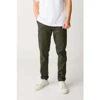 KnowledgeCotton Apparel KnowledgeCotton Apparel Herren vegan Chino-Hose Luca Slim Twill Forrest Night – Produktbild 1 von 1