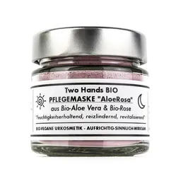 Two Hands BIO Two Hands BIO PflegeMaske „AloeRosa“ aus Bio-Aloe Vera & Bio-Rose - Bio Vegan – Produktbild 1 von 1