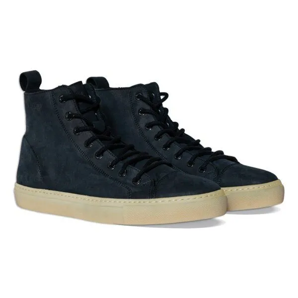 LANGBRETT LANGBRETT GDR sneaker | nubukleder, Schwarz/ecru (mehrfarbig), – Produktbild 1 von 4
