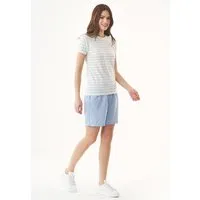ORGANICATION ORGANICATION Shorts aus TENCEL Lyocell und Leinen, Blau(blue indigo), – Produktbild 1 von 1