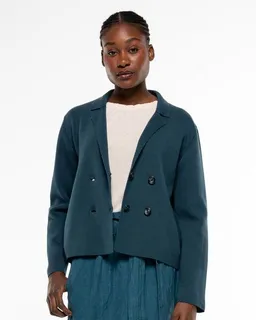 Alma & Lovis Alma & Lovis Feinstrick-Kurzblazer aus Organic Cotton | Knit Blazerjacke – Produktbild 1 von 1