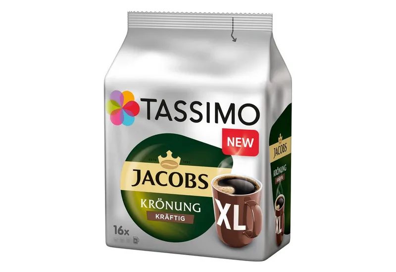 Tassimo Tassimo Kaffee Kapseln Jacobs Krönung Kräftig XL T Discs 5x16 = 80 Getränke, (Packung, 5er Pack) – Produktbild 4 von 5
