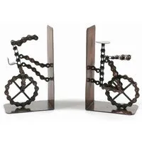 El Puente El Puente Buchstützen aus recycelter Fahrradkette | Fair Trade & Handmade aus Indien – Produktbild 1 von 1