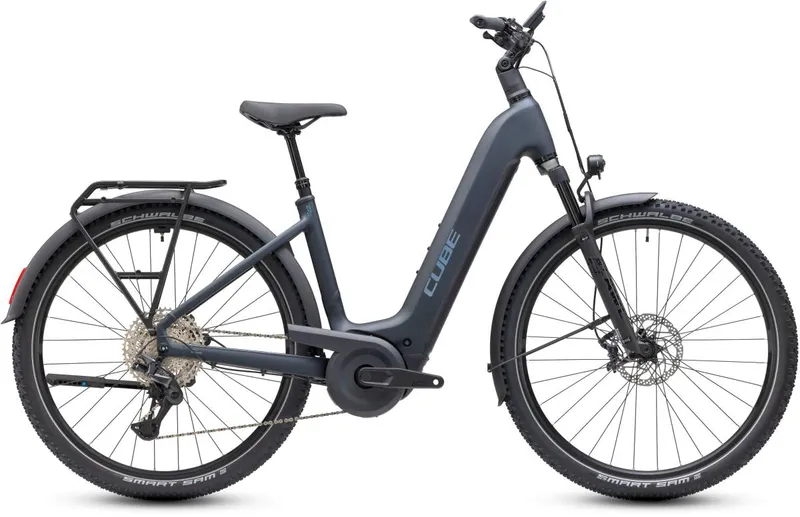 We Cycle Cube Nuride Hybrid EXC 800 Easy Entry 28' ' E-Bike Trekking Pedelec coal/chrome 2027 58 cm (184-192 cm) | E-Bikes – Produktbild 1 von 1