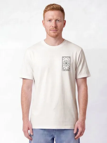 watapparel watapparel T-Shirt Unisex Tarot The Wheel, Off white, – Produktbild 2 von 2