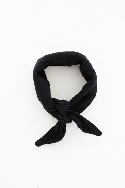 Kopyto Kopyto BIRUANG Bandana Halstuch 100% Merinowolle RWS-Zertifiziert Ökologisch Unifarben, Schwarz, – Produktbild 1 von 4