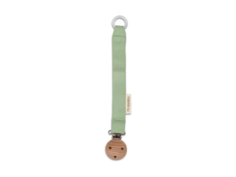 Filibabba Filibabba Schnullerkette mit Silikonring Maße 2 x 22 x 0,7 cm, Grün, – Produktbild 1 von 1