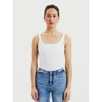 Bread & Boxers Bread & Boxers Top Modell: Singlet Ribbed GOTS, Weiss, – Produktbild 1 von 1