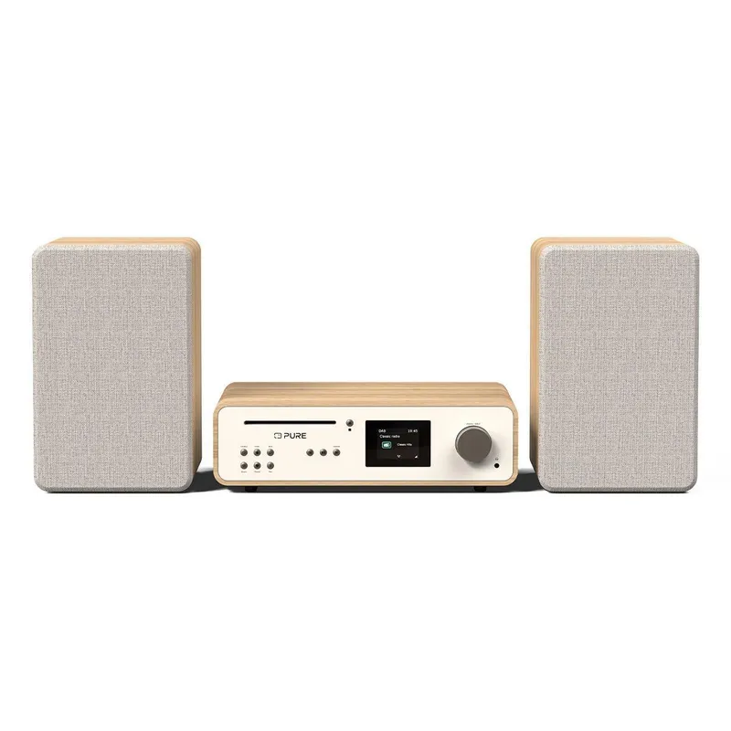 Pure Classic Stereo Cotton White/Oak Stereoanlage – Produktbild 1 von 1