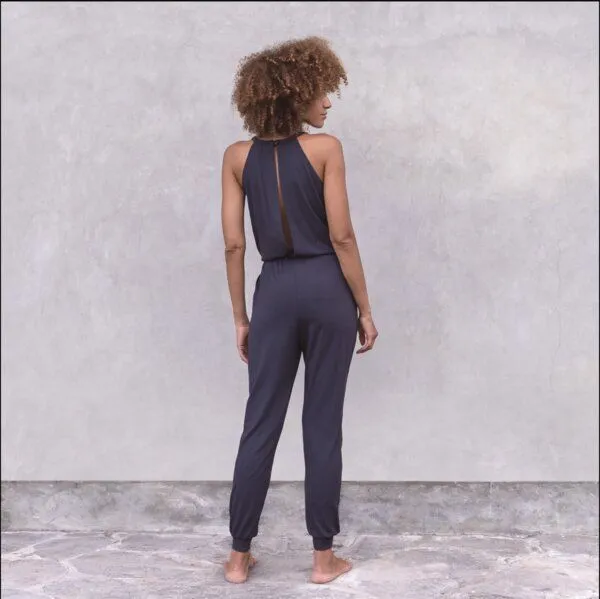 Jaya Jaya PARIS - Jumpsuit aus TENCEL/Biobaumwollmix, Nightblue/blau, – Produktbild 2 von 2