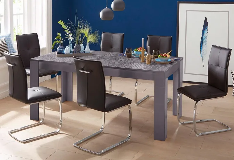 Home affaire Esstisch Miro, Breite 137 - 185 cm, Weiß, – Produktbild 2 von 4