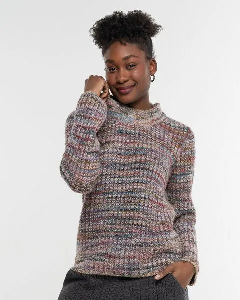 Alma & Lovis Alma & Lovis Multicolour Alpaka-Pullover mit Wendeseite | Change Wendepullover, Rose quarz (rosa), – Produktbild 2 von 4
