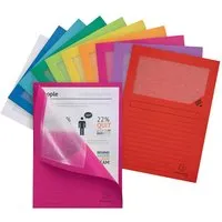 Exacompta 10 Exacompta Fenstermappen "Forever", 130 g/m², DIN A4, sortiert – Produktbild 1 von 1