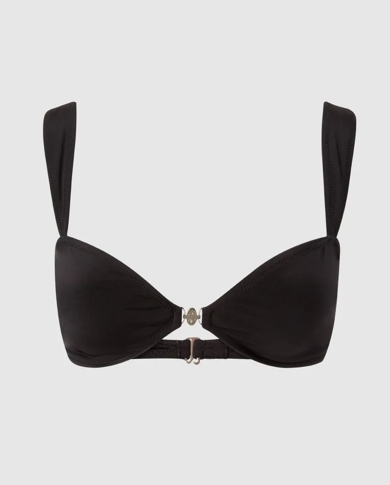 Understatement Understatement Damen vegan Balconette Bikinioberteil Schwarz, Schwarz, – Produktbild 1 von 2