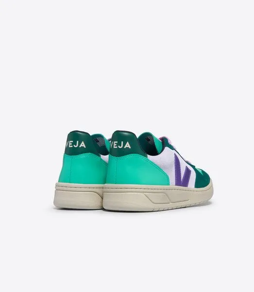 Veja Veja Sneaker Damen - V-10 Suede, Mehrfarbig (multico swan purple pierre), – Produktbild 4 von 4