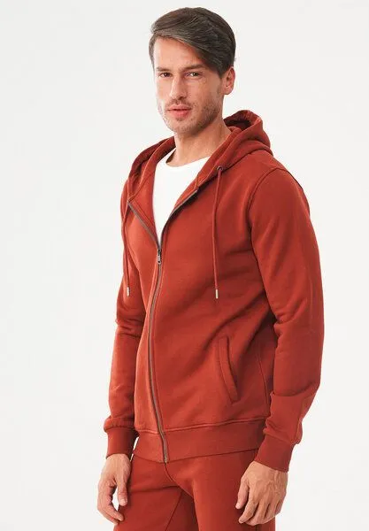 ORGANICATION ORGANICATION Sweatjacke aus Bio-Baumwolle, Ginger, – Produktbild 4 von 4