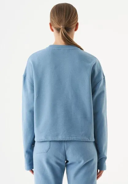 ORGANICATION ORGANICATION ESSENTIALS-SEDA- Sweatshirt aus Bio-Baumwolle, Steel blue, – Produktbild 4 von 4