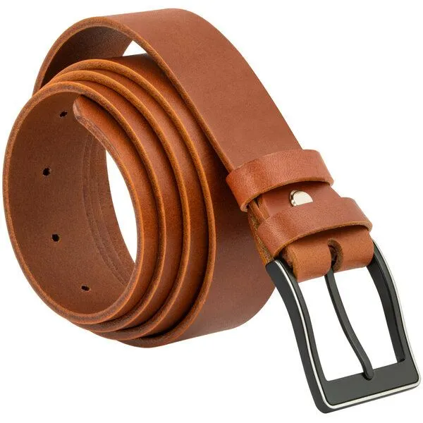 Simaru Simaru Ledergürtel MONTPELLIER 35mm / Leder pflanzlich gegerbt-EU, Hellbraun, – Produktbild 1 von 4