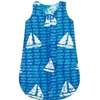 Global Mamas Global Mamas Baby Schlafsack - Sahara Gelb & Sailing Blau - Bio Baumwolle, Blau, – Produktbild 1 von 1