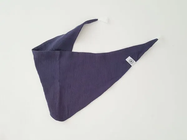 NoniKids Berlin Musselin Schal Kids 8 Farben | Bio Baumwolle | NoniKids Berlin, Dunkelblau, – Produktbild 1 von 4