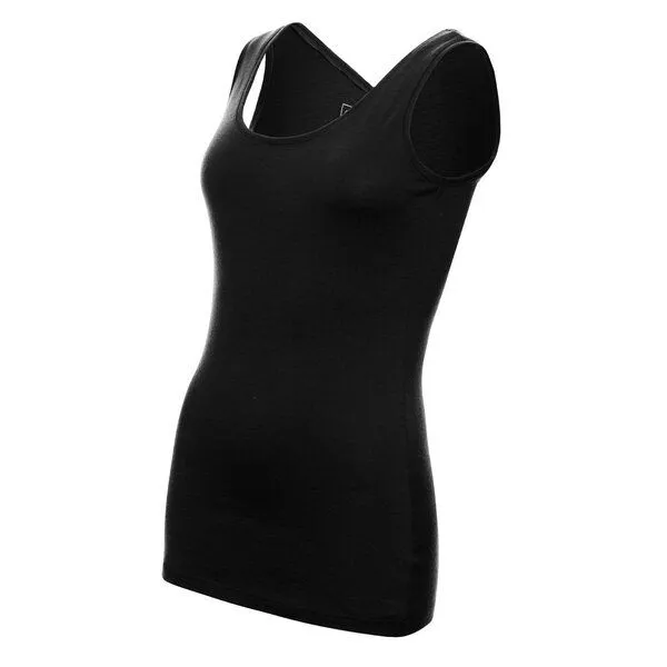 Kaipara - Merino Sportswear Kaipara - Merino Sportswear URBAN Merino Top Damen Slimfit 200, Black, – Produktbild 2 von 2