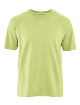 HempAge Hempage Herren vegan T-Shirt Basic Lind Grün – Produktbild 1 von 1