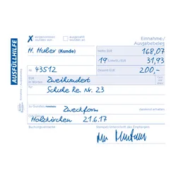 Avery Zweckform Avery Zweckform Recycling Formularbuch '1205' Einnahme-Ausgabebeleg – Produktbild 1 von 1