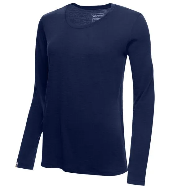 Kaipara - Merino Sportswear Kaipara - Merino Sportswear Merino Shirt Langarm Regularfit 200 Damen, Blau, – Produktbild 2 von 2