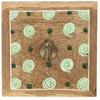 El Puente El Puente Garderobenhaken | Fair Trade & Handmade aus Indien, Grün, – Produktbild 1 von 1