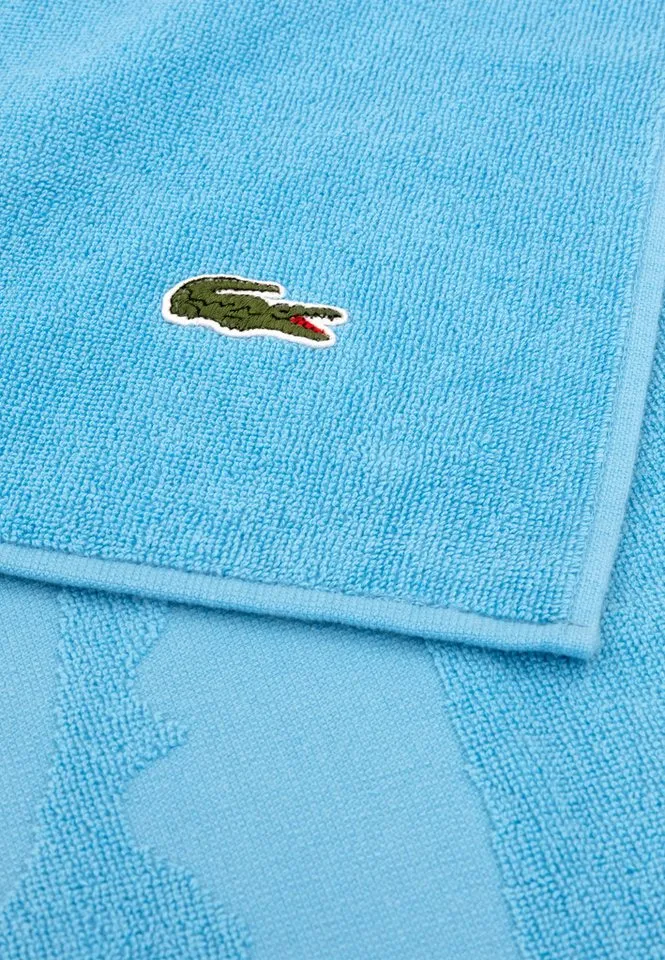Lacoste Lacoste Strandtuch LSPORT, Frottier (1-St), mit Label-Applikationen, Blau, – Produktbild 1 von 4
