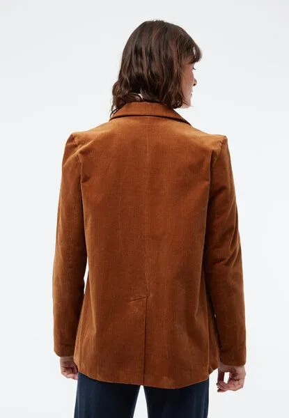 Givn Berlin Givn Berlin Damen Cordblazer aus Bio-Baumwolle - BROOKE, Caramel brown (cord), – Produktbild 4 von 4