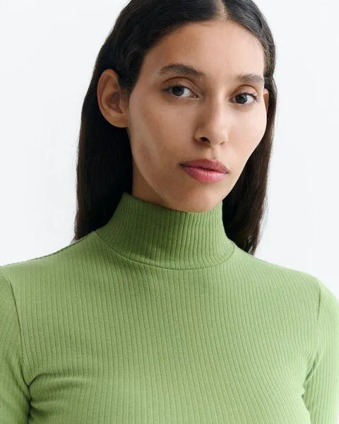 thinking mu Rip Longsleeve Modell: Aine GOTS, Green, – Produktbild 4 von 5