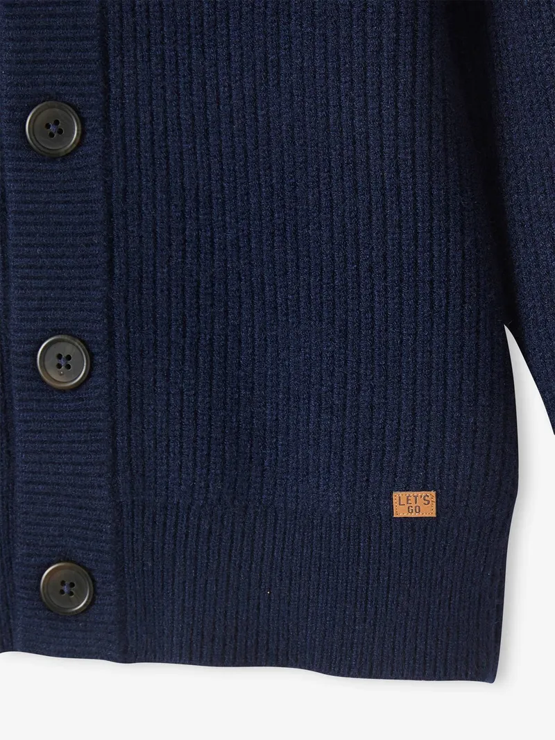 Vertbaudet Jungen Strickjacke, Marine, – Produktbild 2 von 3