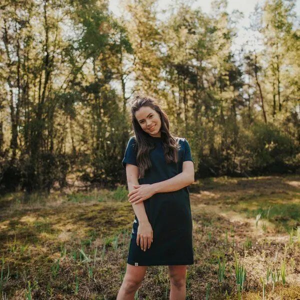 NORDLICHT NORDLICHT T-Shirt Kleid MAILA aus Bio-Baumwolle, Grün, – Produktbild 4 von 4