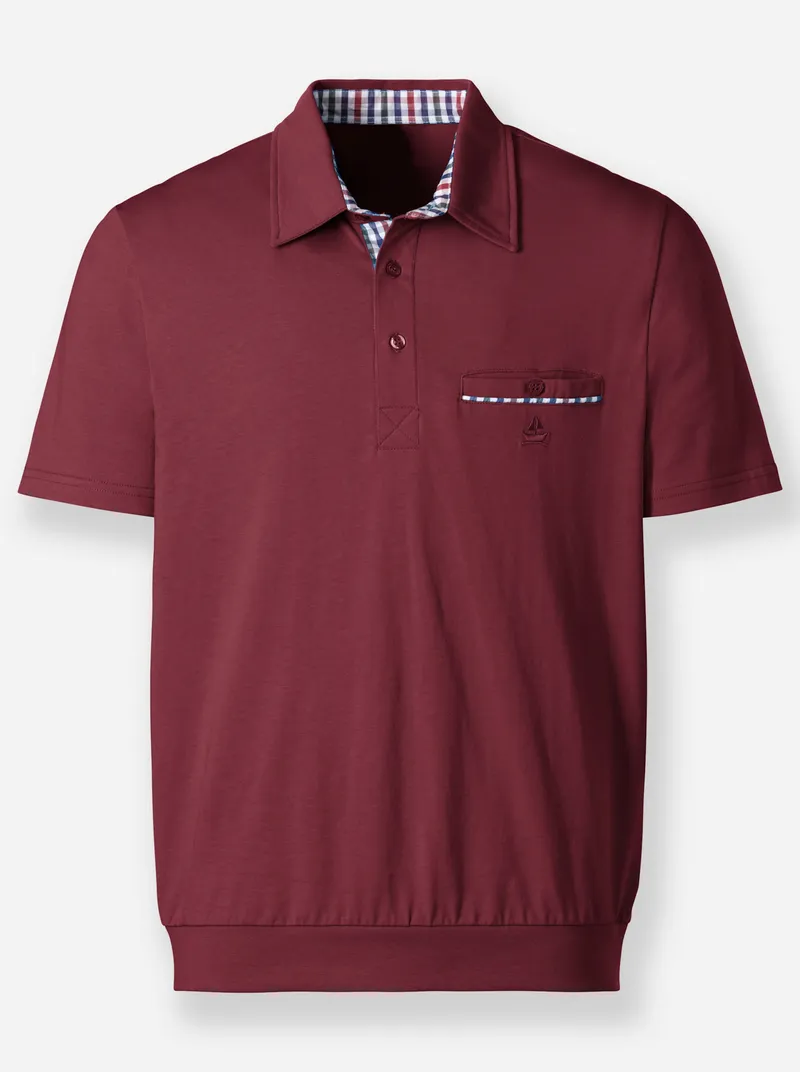 marco donati Kurzarm-Shirt, Bordeaux, – Produktbild 1 von 2