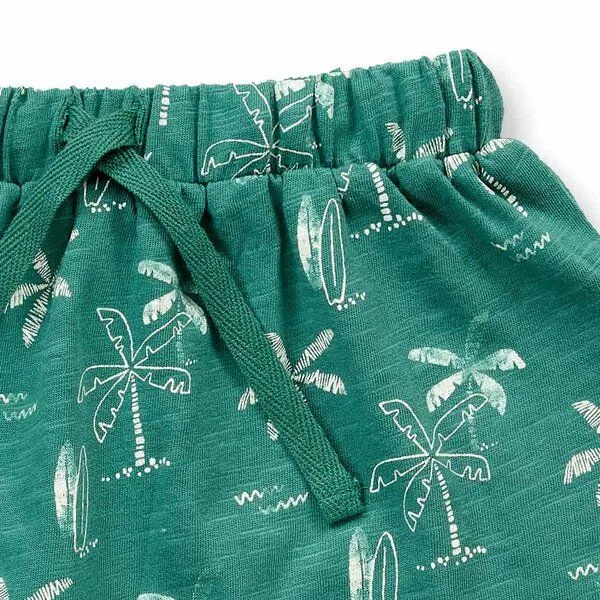 Sense Organics Sense Organics Baby Shorts, Modell MAGESH, Palmendruck, – Produktbild 2 von 3