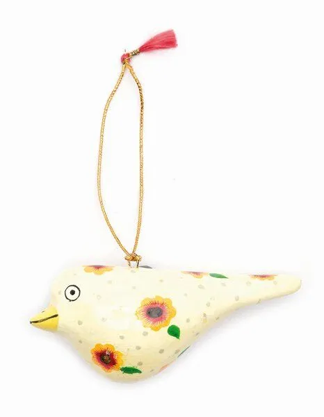 El Puente El Puente Hängedeko "Vogel" | Fair Trade & Handmade aus Indien, Natur, – Produktbild 1 von 1