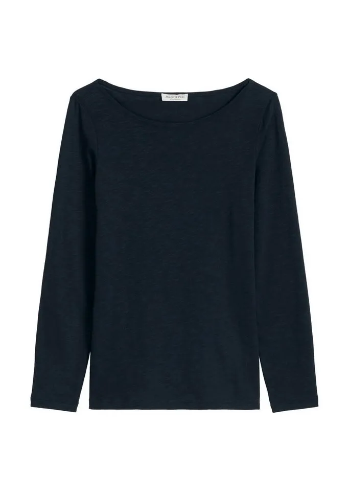 Marc O'Polo Marc O'Polo Longsleeve regular aus Organic Cotton, Blau, – Produktbild 5 von 5