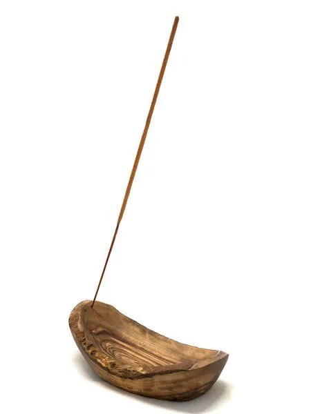 Olivenholz erleben Olivenholz erleben Räucherschale oval glatt 16cm, rustikal 16 cm oder oval 25 cm aus Olivenholz – Produktbild 2 von 6