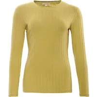 Living Crafts LIVING CRAFTS - Damen Langarm-Shirt - Gelb (95% Bio-Baumwolle; 5% Elasthan), Nachhaltige Mode, Bio Bekleidung, Gelb, – Produktbild 1 von 2