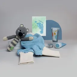KINDACUTE KINDACUTE Babys Fußabdrücke & Erinnerungen zur Geburt schenken: Babybox Münchner Kindl – Produktbild 1 von 1