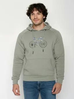 GreenBomb GREENBOMB Knut Simple Trek - Hoodie aus Bio-Baumwolle mit Raglan-Arm / hochwertiger Print / GOTS / Fair & Vegan – Produktbild 1 von 1