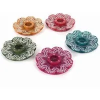 El Puente El Puente Räucherstäbchenhalter "Flower" | Fair Trade & Handmade aus Indien – Produktbild 1 von 1