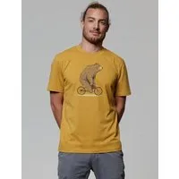 watapparel watapparel T-Shirt Unisex Fahrradbär, Ochre, – Produktbild 1 von 1