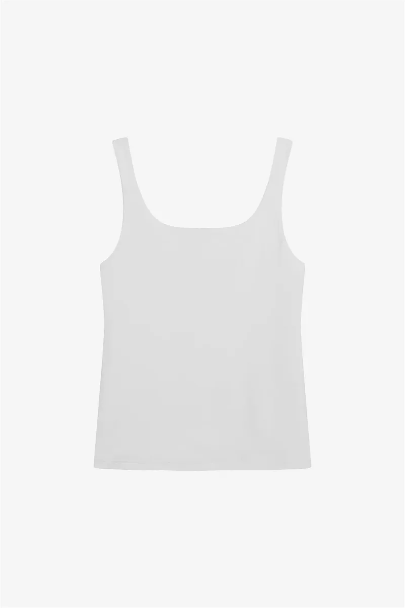 Bread & Boxers Tank-Top Modell: Tank Scoop Back GOTS, White, – Produktbild 1 von 1