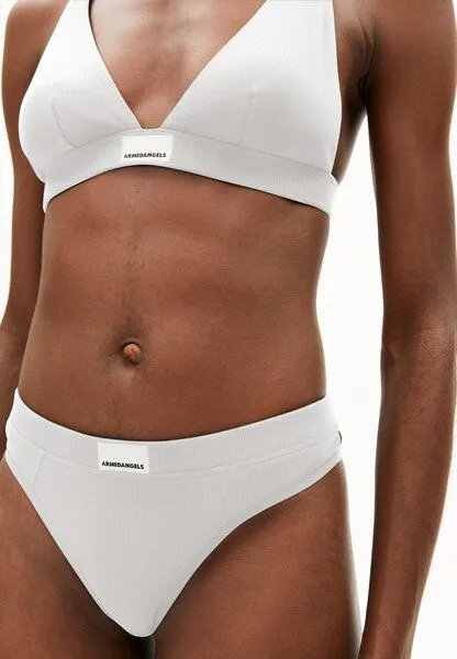 ARMEDANGELS ARMEDANGELS FAARA RIB Damen Ripp-String aus Bio-Baumwoll Mix, White, – Produktbild 4 von 5