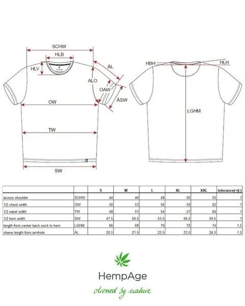 HempAge HempAge Herren T-Shirt mit Print Hanf/Biobaumwolle, Distel(beige), – Produktbild 3 von 4