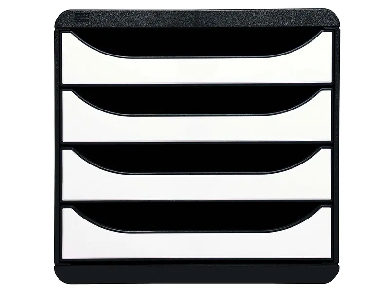 Exacompta Exacompta Schubladenbox Big Box Plus "Glossy", DIN A4+, 4 Schubladen offen, weiß – Produktbild 1 von 1